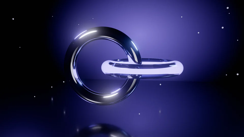 Two linked rings